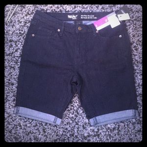 Dark Wash Denim Bermuda Shorts